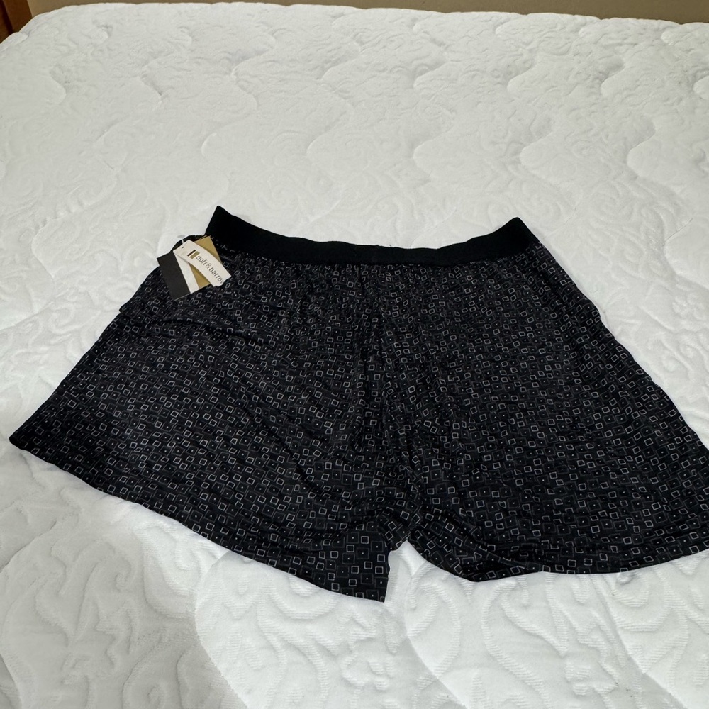 Croft & Barrow Black Geometric microfiber, boxer briefs